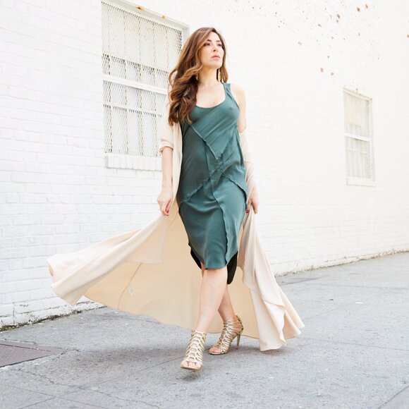 Silk Slip Dress from KES NYC - SIZE SMALL - Picture 2 of 6